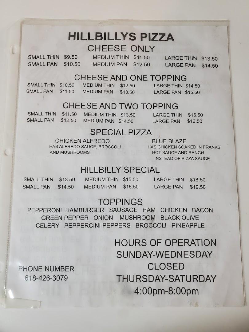 Hillbilly's Pizza